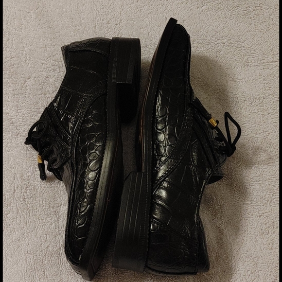 State street men's black shoes size 6 - Picture 3 of 10